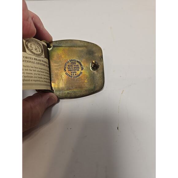 Duke Flour Daniel Construction Belt Buckle Guadalupe Power Vtg Anacortes - Picture 2 of 3